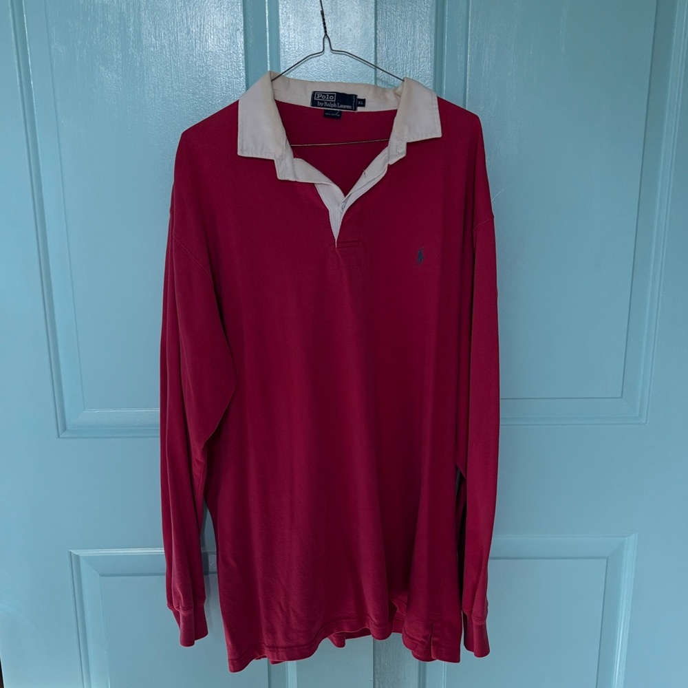 Vintage Polo by Ralph Lauren Red Rugby Polo